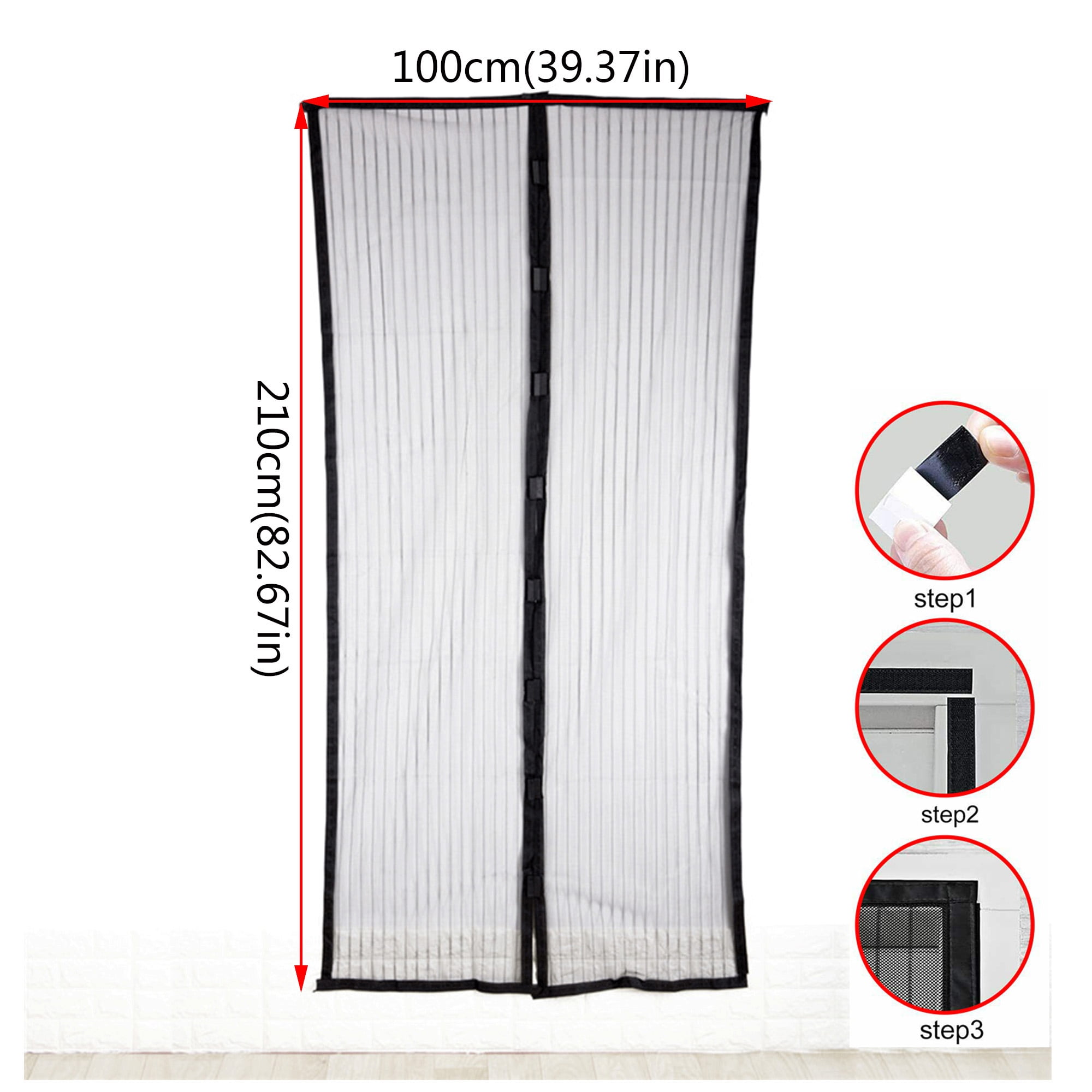 Jual Magnetic Screen Door 35.4 * 82.7 Inches Mesh Curtain Mosquito Net with  - Kota Surabaya - Dungorestore