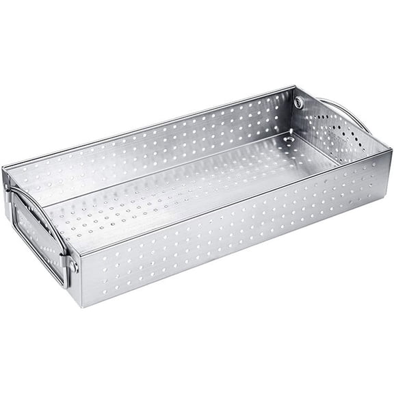 Mesh Cutlery Tray- 1 Compartments 304 Stainless Steel Kitchen Utensil Drawer Organizer/Silverware Storage Kitchen Utensil Flatware Tray - 12.0x5.5X2.0 Inch