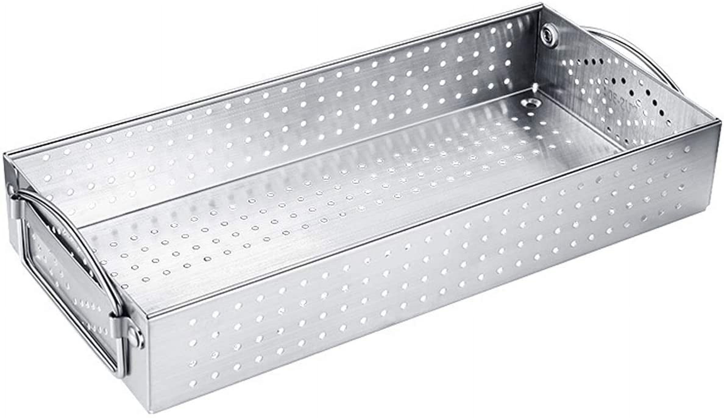 Mesh Cutlery Tray Drawer Organizer - 304 Stainless Steel Kitchen Utensil Drawer Organizer/Silverware Storage Kitchen Utensil Flatware Tray - 11.3x4.1x2.0 Inch