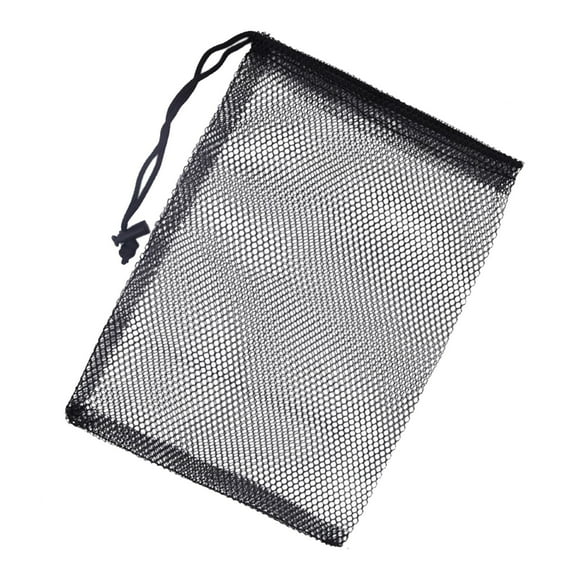 Mesh Dinnerware Storage Bag for Camping, Polyester, Drawstring Design, Lightweight/Portable, Outdoor Camping/Hiking/BBQ/Picnic