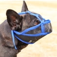 thumbnail image 1 of Mesh Dog Muzzle for Small Dogs, Soft Breathable Muzzle to Prevent Biting, Chewing, and Scavenging, Adjustable Puppy Muzzles for Grooming, Vet Visits, Walking, Short Snout Fit, Pet Training Tool, 1 of 3