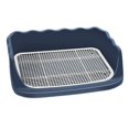 thumbnail image 1 of Mesh Dog Toilet Pet Training with Protection Wall Every Side No Litter Pan Puppy Training Tray Pee Pad Holder Indoor Dog Potty Tray Blue, 1 of 8