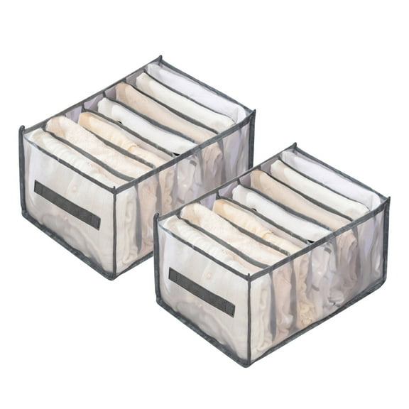 Mesh Drawer Storage with Compartment Organizer for Clothes and Home Textile Wardrobe