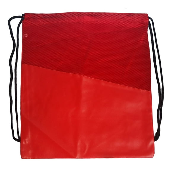 Mesh Drawstring Backpack Sackpack, Team Color Red