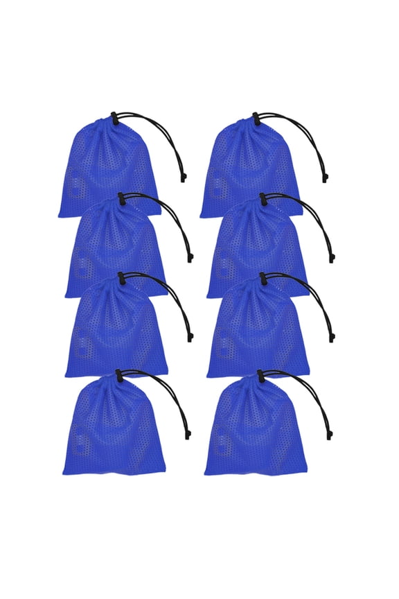 Mesh Drawstring Bag with Clips, Nylon Drawstring Bags Pocket Foldable Beach Bag with Cord Lock for Swimming Collecting Toys Laundry Sports Gym Beach Travel