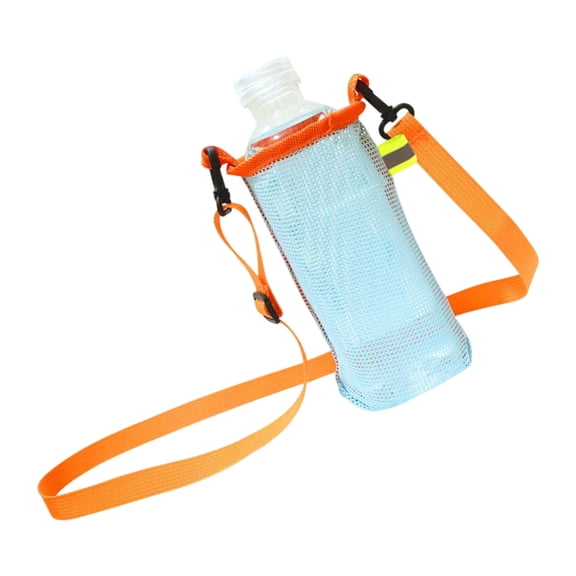 Mesh Drink Sleeve Crossbody Strap For Hiking Nylon Cup Slings for Kids Bottles