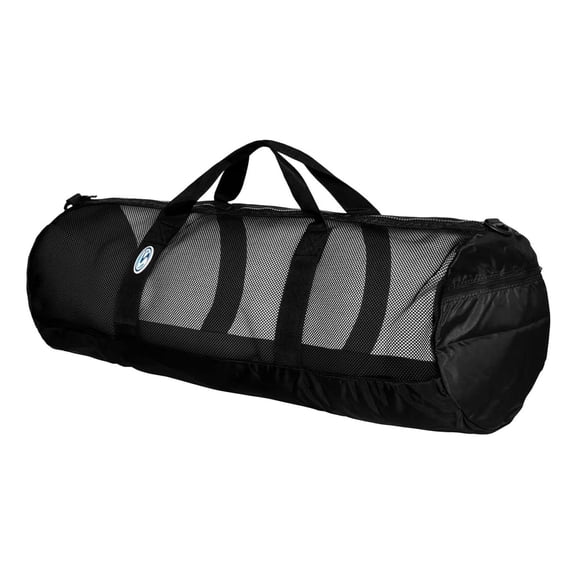 Mesh Duffel Bag: Ideal for dive gear, beach & watersport accessories, 40" BLACK