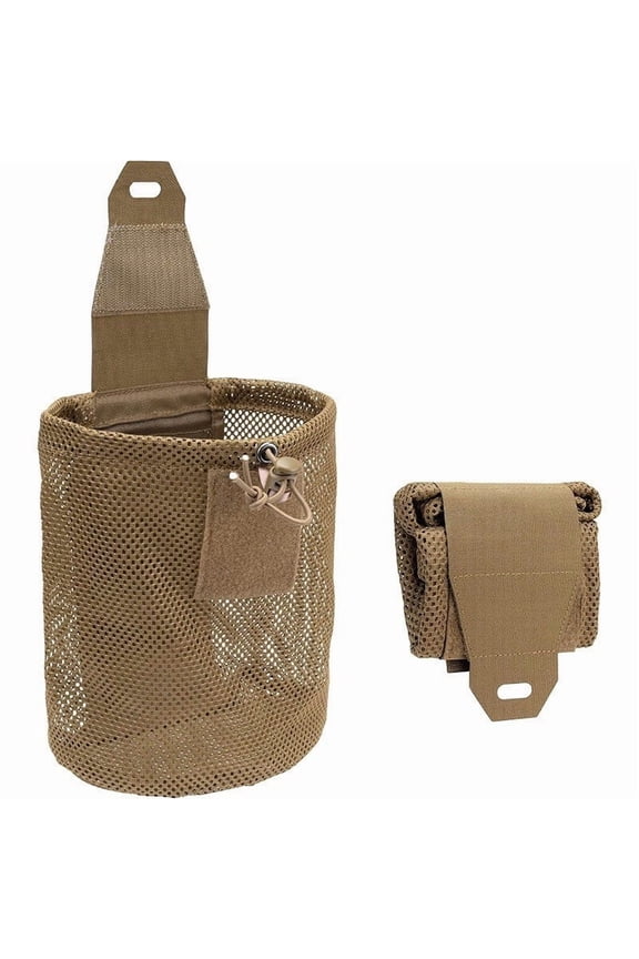 Mesh Dump Bag for Outdoor Hiking - Large Capacity Belt Waist Bag, Compact Organizer Pouch for Travel, Sports Equipment & Daily Use (7.48 x 9.06in)