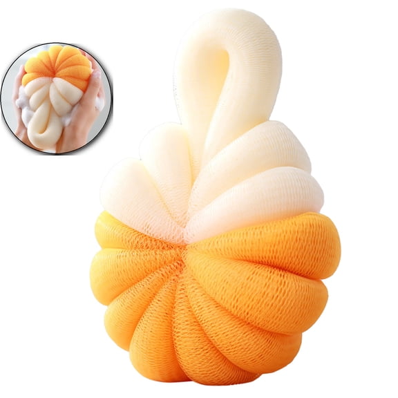 Mesh Exfoliating Bath Sponge, Conch Shower Loofah Scrubber, Body Massage Wash Tool for Daily Use