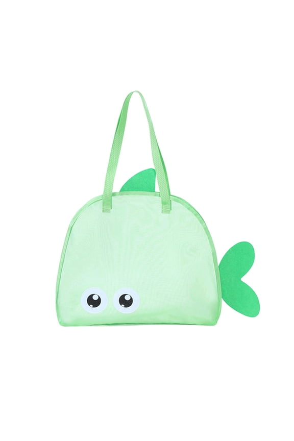Mesh Extra Large Beach Bags And Totes Cute Fish Shape Holds Toys, Towels, Sand Away For Children'S Toys, Market, Grocery, Picnic Multiple colors