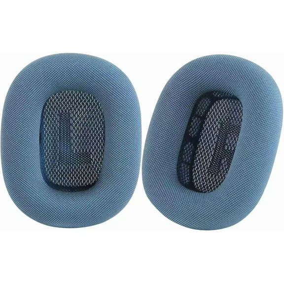 Mesh Fabric Ear Cushions for Apple AirPods Max Headphones Memory Foam & Magnet Included Compatible with AirPods Max AirPod Pro Headphones Replacement Ear Pads Set of 2pcs Blue