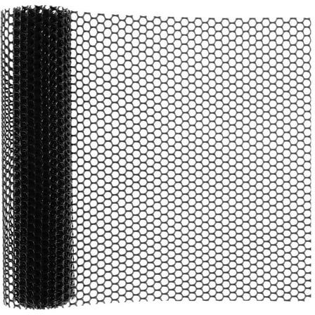 Mesh Fence Mesh Construction Barrier Netting 118X15.7 inch Chicken Mesh Durable and Lightweight Fencing Roll Wire Frame Floral Netting Crafts Gardening Poultry Fencing Green/Black