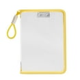 thumbnail image 1 of Mesh File Bags With Zipper And Handle A4 Clear File Folders Waterproof Organizer Folder Bags Document Pouch With Clamp Metal Clips Shell For Paper Portfolio Storage School Office Home, 1 of 7