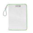 thumbnail image 1 of Mesh File Bags With Zipper And Handle A4 Clear File Folders Waterproof Organizer Folder Bags Document Pouch With Clamp Metal Clips Shell For Paper Portfolio Storage School Office Home, 1 of 7