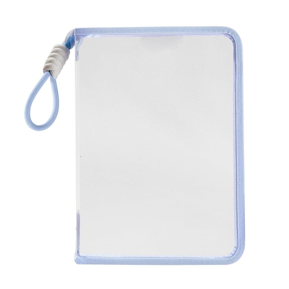 Mesh File Bags with Zipper and Handle, Document Organizer Folder with Clamp, Transparent PP Portfolio for School, Office, and Travel Storage