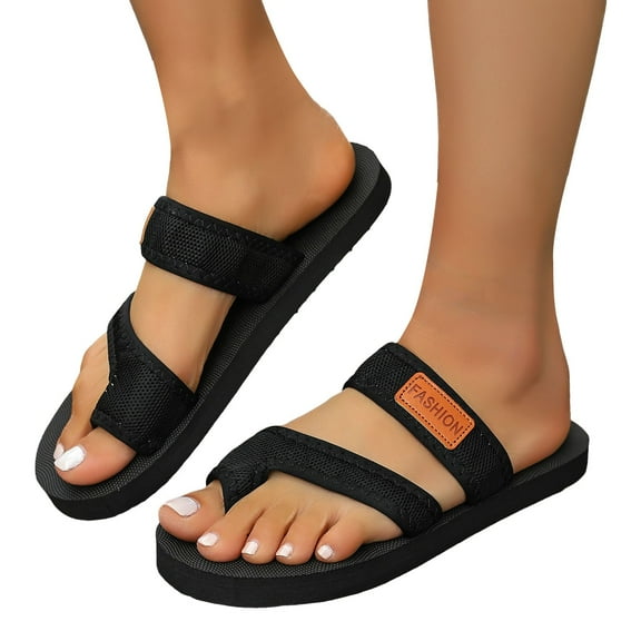 Mesh Flip Flop Sandals for Women 2025 Lightweight Casual Beach Walking Slides Platform Slip on Summer Shoes