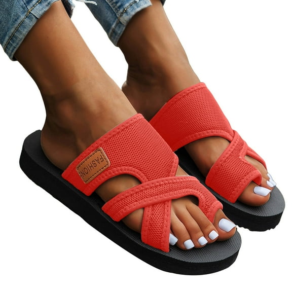 Mesh Flip Flops for Women 2025 Lightweight Breathable Beach Summer Slides Sandals Athletic Pool Slippers