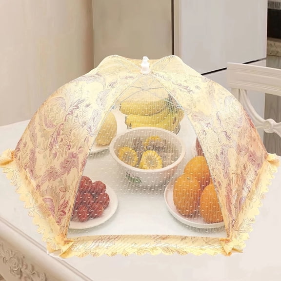 Mesh Food Covers for Outside,Reusable And Collapsible Food Tents for Outdoors,30"X9" Pop-Up Food Nets Umbrella,Food Screen Tents for Parties Picnics,Bbqs