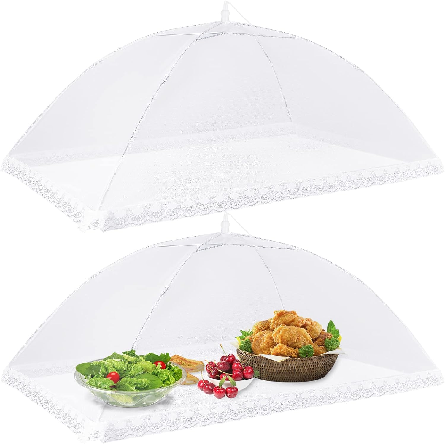 Mesh Food Nets Fruit Cover Net 6 Pack, 17 Inch Large and Strong