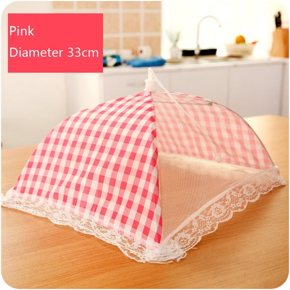 Mesh Food and Plant Covers, Collapsible Reusable Food Cover Protector from Flies and Bugs for Outdoor and Home Use 13in