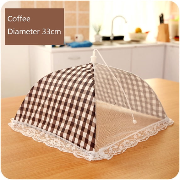 Mesh Food and Plant Covers, Collapsible Reusable Food Cover Protector from Flies and Bugs for Outdoor and Home Use 13in