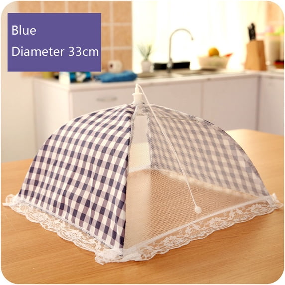 Mesh Food and Plant Covers, Collapsible Reusable Food Cover Protector from Flies and Bugs for Outdoor and Home Use 13in