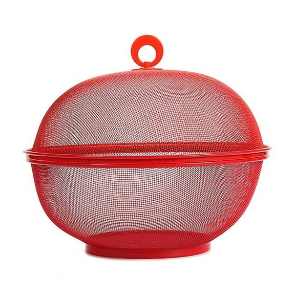 Mesh Fruit Basket With Lid Prevent Fly Kitchen Basket Vegetables Fruit Holder Kitchen Supplies Dining Table Decor Storage Box