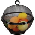 thumbnail image 1 of Mesh Fruit Basket with Lid,Fruit Fly Basket with Lid, Large Capacity, Storage (Black), 1 of 7