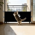 thumbnail image 1 of Mesh Gate for Pets Mesh Dog Gate for Doorways, Mesh Baby Gate No Drilling, Portable & Foldable Pet with Adjustable Width, Safety Barrier for Indoor Use, Black, 1 of 7