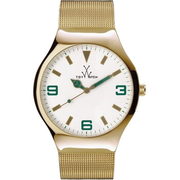 Mesh Gold Tone Stainless Steel Mens Watch MH10GD