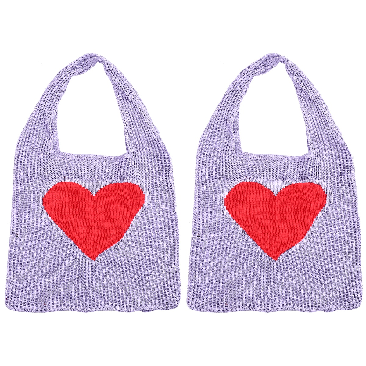 Mesh Grocery Bag Woven Tote Aesthetic Fashion Shopping Storage Clothes