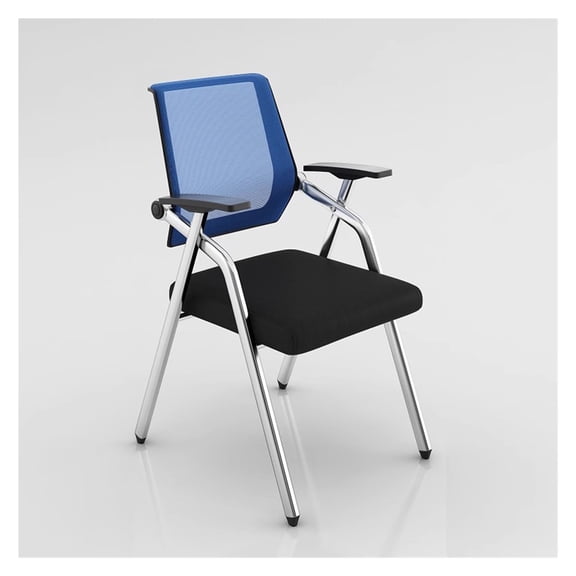 Mesh Guest Reception Chair with Tablet Arm,Foldable Desk Chairs Conference Room Chair Stack Chairs for Office Conference School Waiting Room