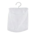 thumbnail image 1 of Mesh Hanging Bag, Heavy Duty Mesh Drying Bag, Clothes Pin Kitchen Storage Holder, Bathroom Tote, Washing Lingerie Laundry Hamper, White Travel Storage Bag (White/1 Pcs) 9.65x8.66", 1 of 5