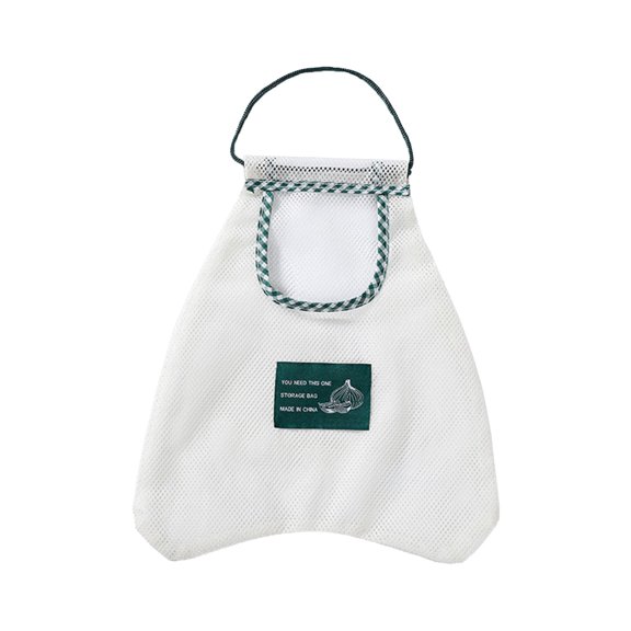 Mesh Hanging Storage Bag, Kitchen Organizer for Fruits and Vegetables, Wall Mount Multi-Purpose Breathable Net Bag, Durable Polyester Tote for Home Use