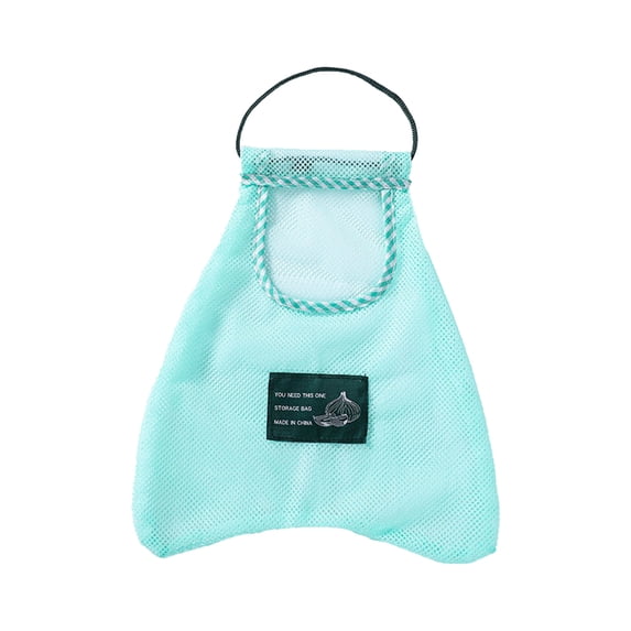 Mesh Hanging Storage Bag, Kitchen Organizer for Fruits and Vegetables, Wall Mount Multi-Purpose Breathable Net Bag, Durable Polyester Tote for Home Use
