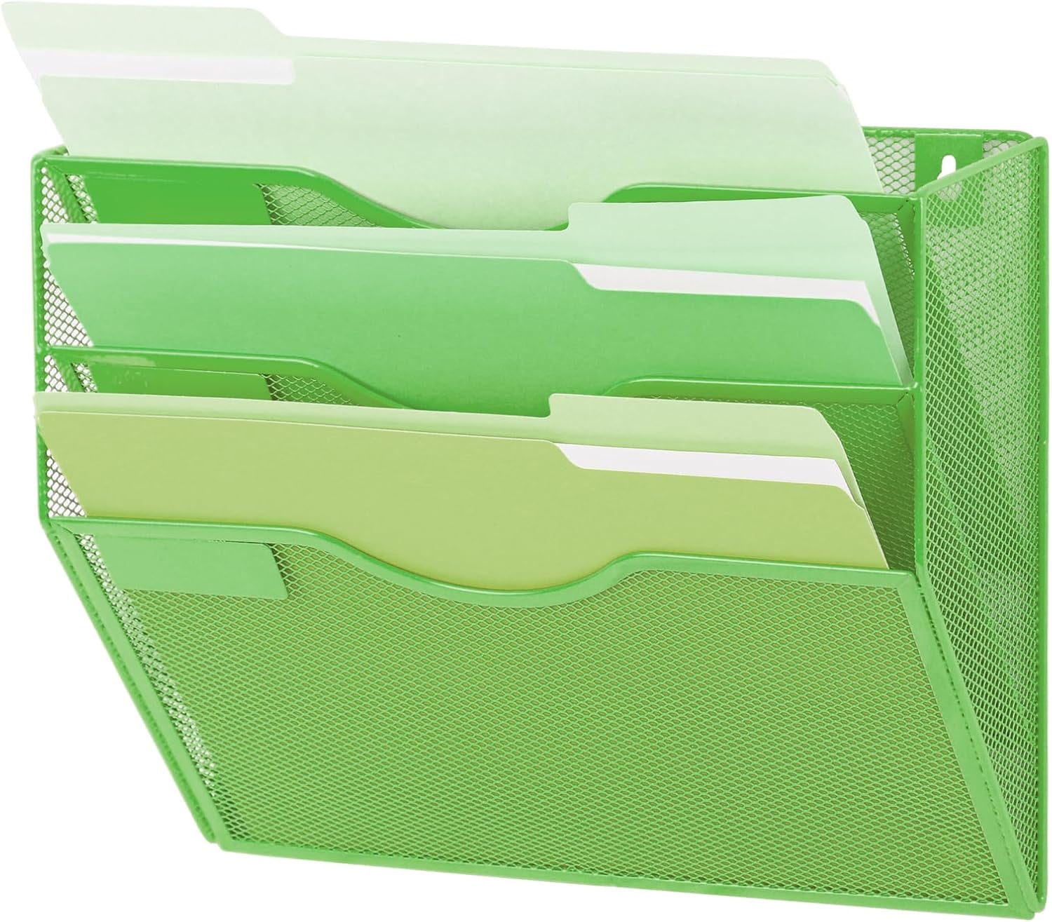 Mesh Hanging Wall File Organizer, Wall Mounted Mail Paper Document ...