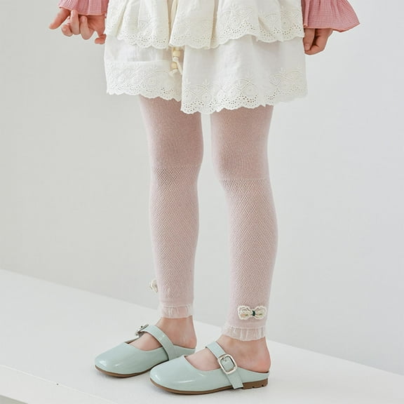 Mesh Hollows Leggings for Little Girl Summer Toddler Breathable Mesh Pantyhose Pants Tights Leggings Stockings Pants
