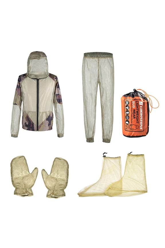 Mesh Hooded Jacket Breathable with Hood with Carry Pouch Netting Suit Bug Jacket M