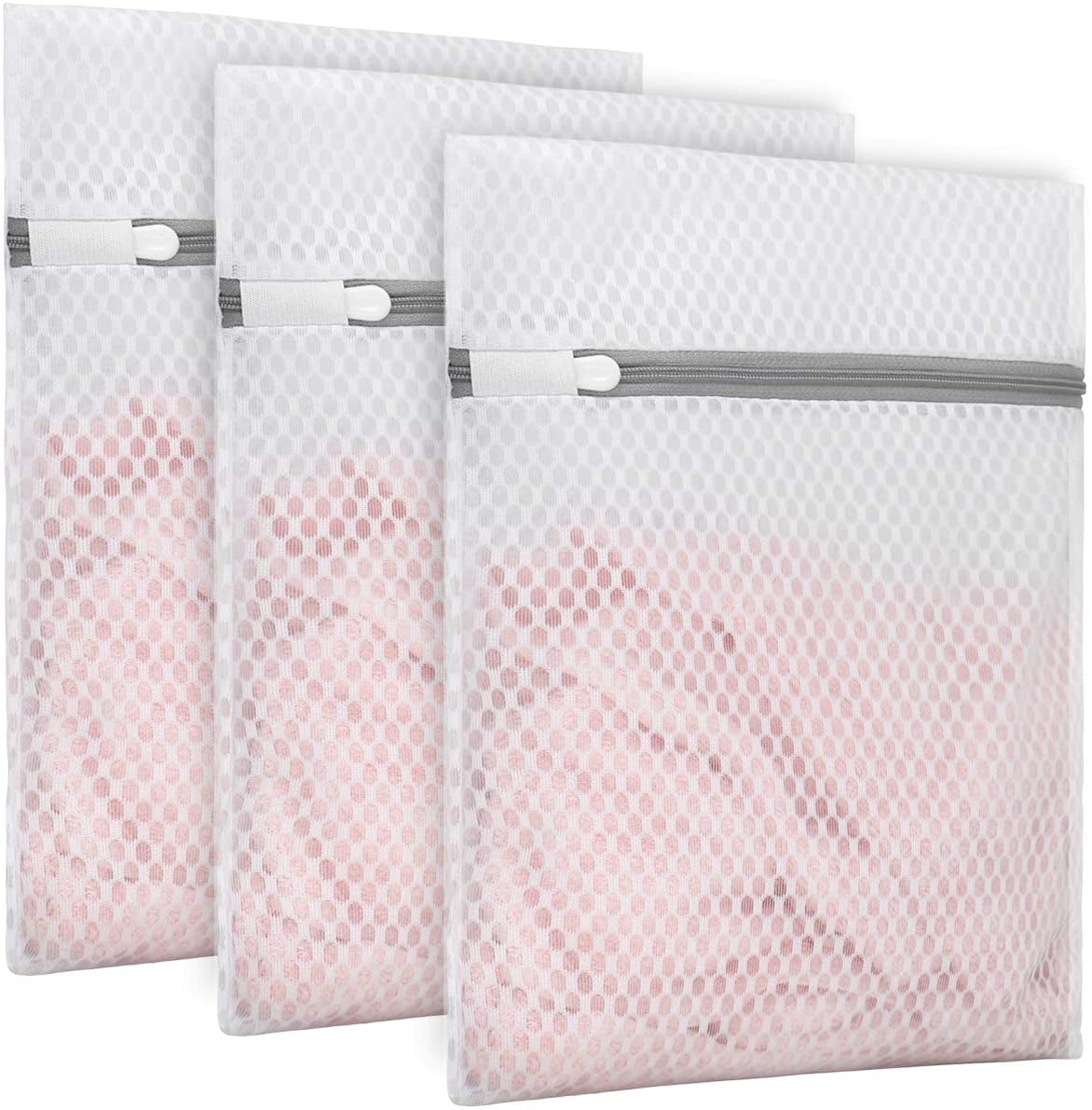 WashGuard -USA- Mesh Laundry Bags for Delicates, Lingerie and Bra Washing  Bags, Essential for Clothes Protection in Washing Machine - Medium 2 Pack 