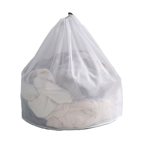 Mesh Laundry Bag with Drawstring, Polyester Wash Bag for Sock, Machine Washable Travel Design, Wash Bag for Laundry Storage, Home, Dorm, and Apartment (S, M, L, XL, XXL)