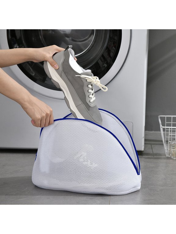 Mesh Laundry Bag For Shoes & Delicates - 24x42cm Polyester Wash Bags - Socks Storage & Bra Washer Net Bag | Reusable Travel Shoe Bag For Washing