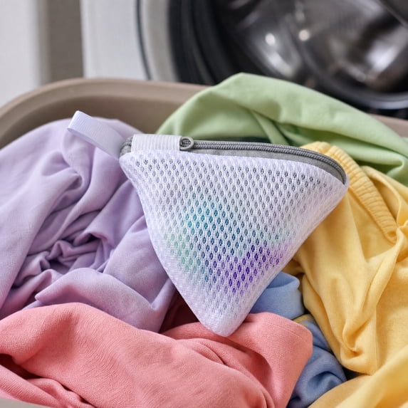 Mesh Laundry Bag, Small Zipper Pouch for Laundry Pods, Reusable Mesh Storage Bag for Detergent Scent Beads Washing Machine Storage