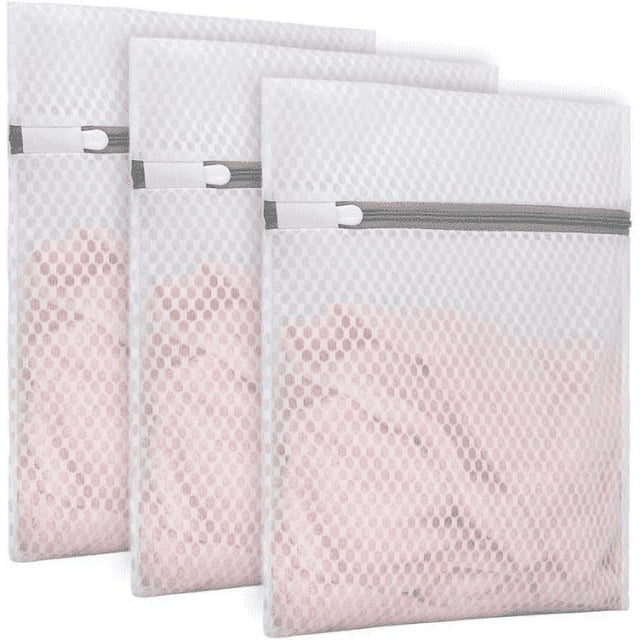 Mesh Laundry Bags, 3pcs Small Laundry Wash Bag for Stocking