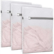Mesh Laundry Bags, 3pcs Small Honeycomb Laundry Wash Bag for Stocking, Underwear, 9 x 12 inches