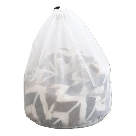 Mesh Laundry Bags for Delicates with Non Rust Zipper- White Laundry Bags Mesh Wash Bags, Easy Fit Bra, Sock,Lingerie,Sneaker,Baby Laundry for Washing Machine Travel Storage(Xl)Ciozy