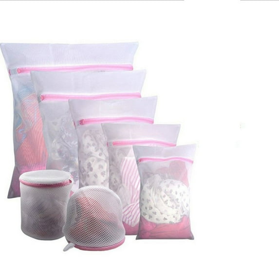 Mesh Laundry Bags for Delicates with Premium Zipper, Travel Storage Organize Bag, Clothing Washing Bags for Laundry, Blouse, Bra, Hosiery, Stocking, Underwear, Lingerie, 7 Pcs, Multisize
