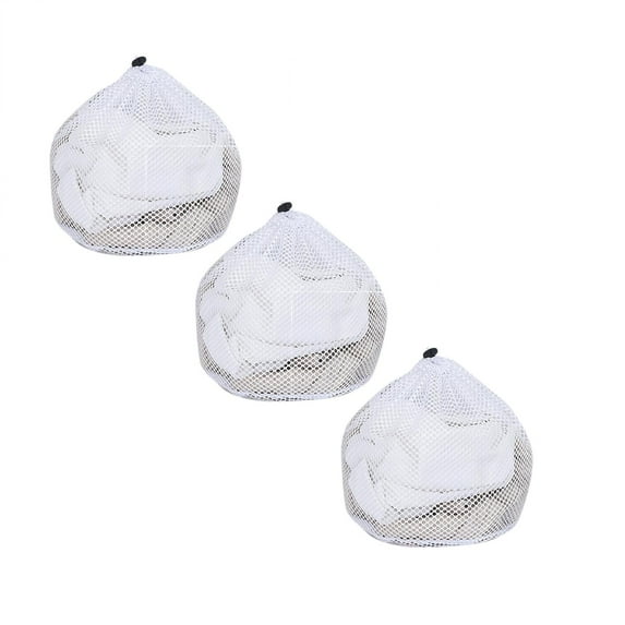 Mesh Laundry Bags, Washing Machine Mesh Wash Bags Jumbo for Delicates Clothes, Bed Linen, Toys with Drawstring Closure Sturdy, 3 Pcs, 11.81x15.75"