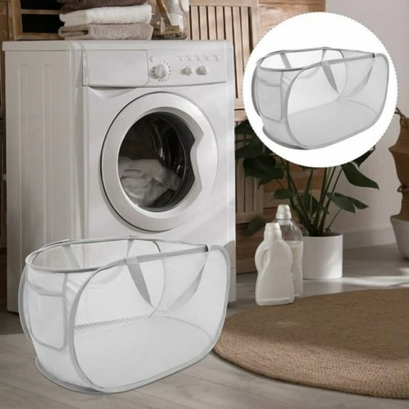 Mesh Laundry Basket Collapsable Baskets Collapsible Large Child Clothes