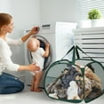 thumbnail image 1 of Mesh Laundry Hamper, Breathable and Collapsible with Side Pocket, Sturdy Storage for Laundry, Clothes, and Household Items, Space-Saving Design, 1 of 7