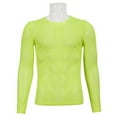 thumbnail image 1 of Mesh Long-Sleeves T-Shirt, Neon Yellow - Medium, 1 of 1